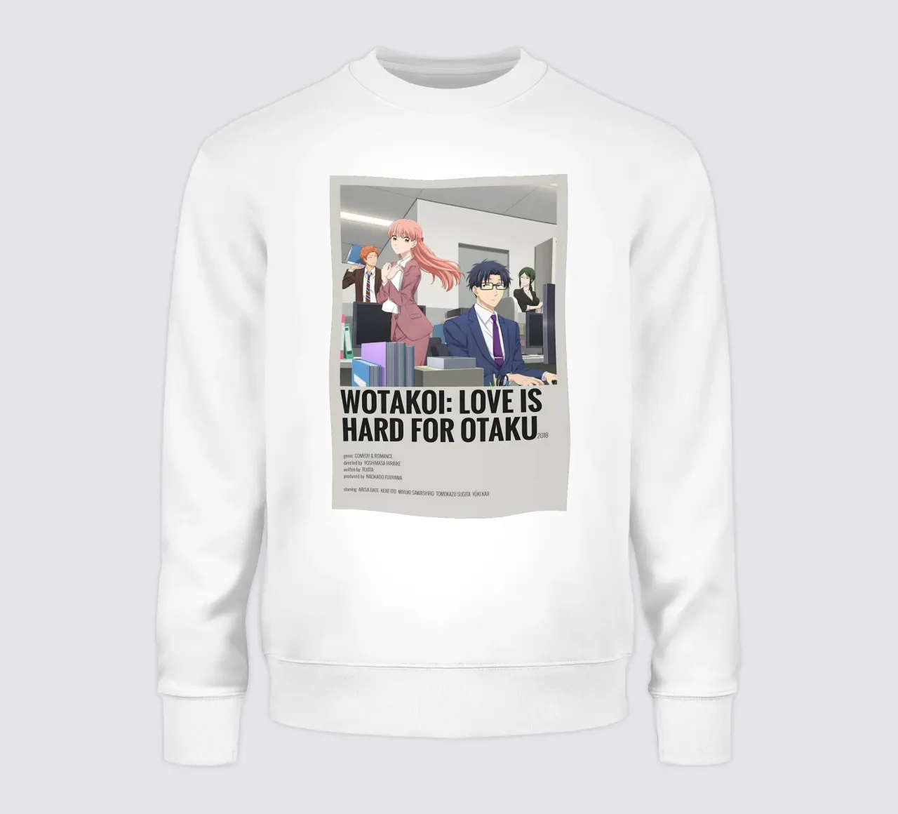 WOTAKOI LOVE IS HARD FOR OTAKUMB sweatshirt by Totoya