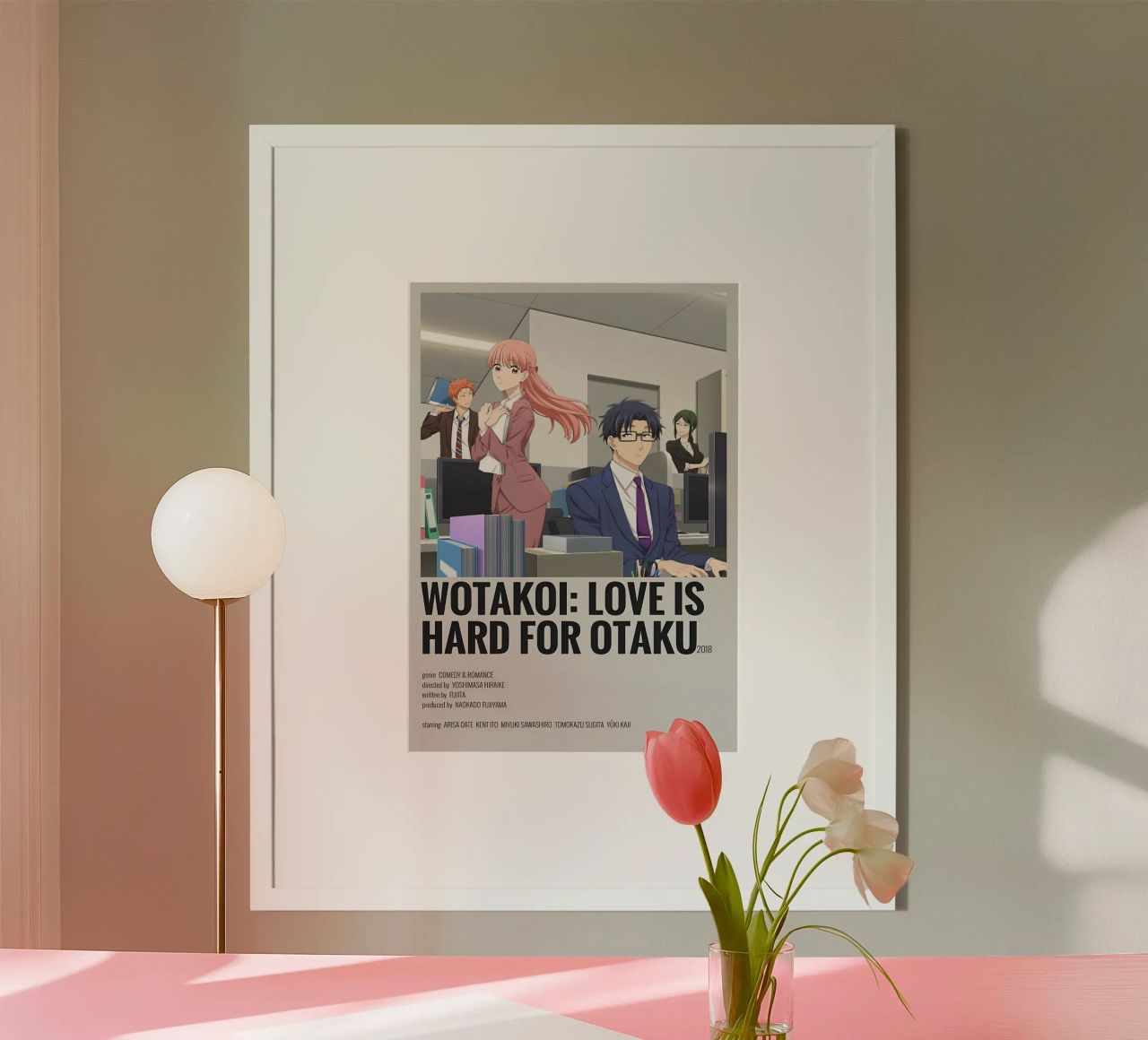 WOTAKOI LOVE IS HARD FOR OTAKUMB Poster von Totoya