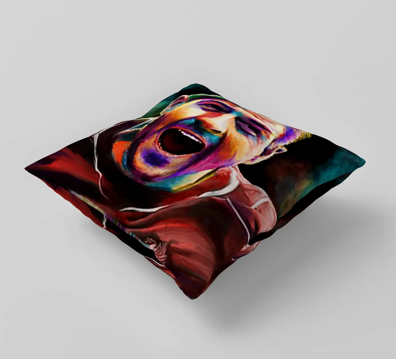 Steven Gerrard astratto colorato pop art cuscino da Hantamrata