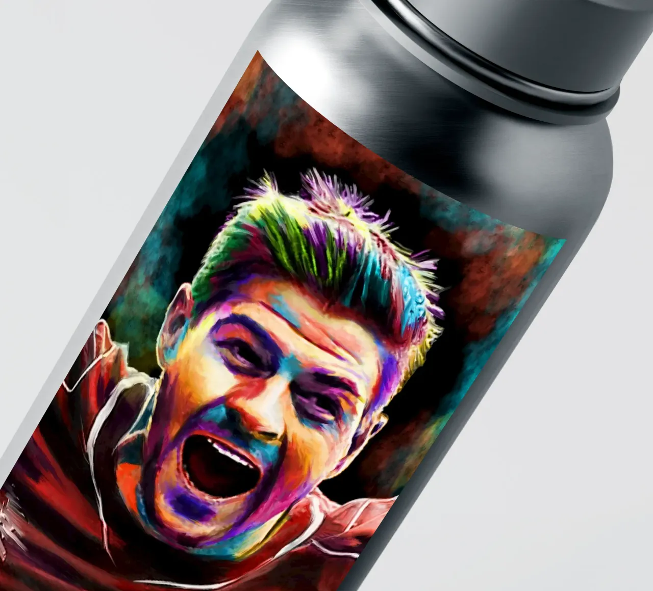 Steven Gerrard abstract colorful pop art sticker by Hantamrata