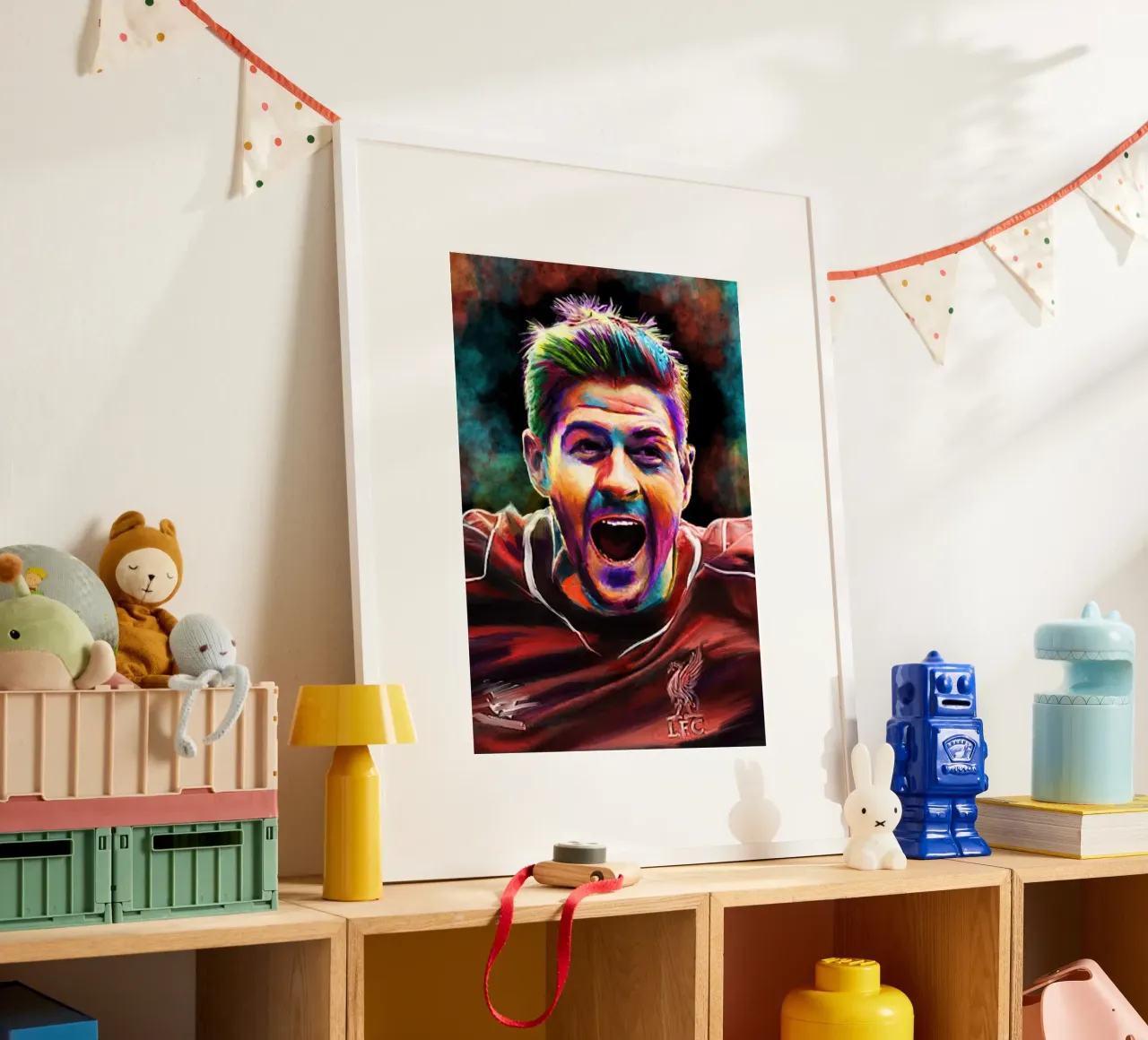 Steven Gerrard astratto colorato pop art carta hahnemühle da Hantamrata