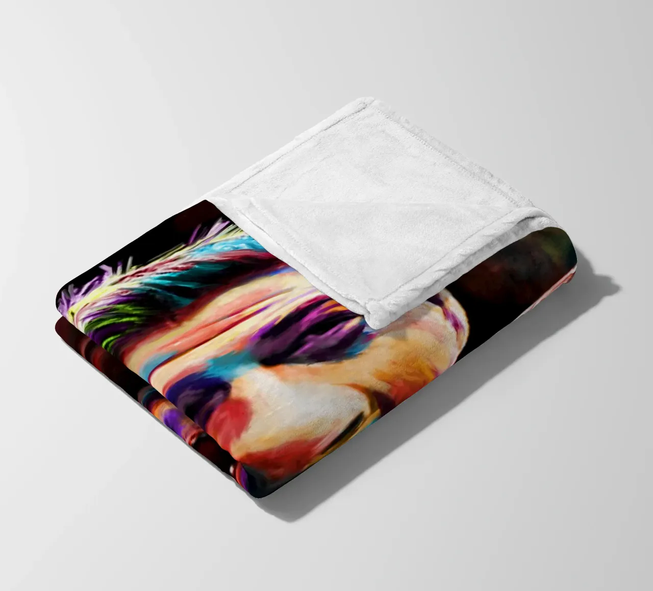 Steven Gerrard astratto colorato pop art coperta in pile da Hantamrata