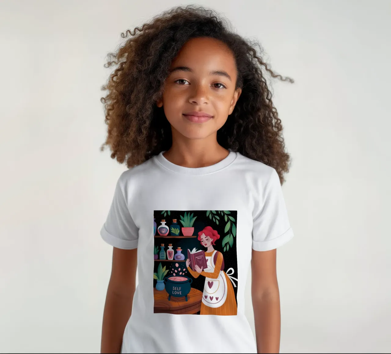 Self-Love Potion kids t-shirt by Fine Sanctuary