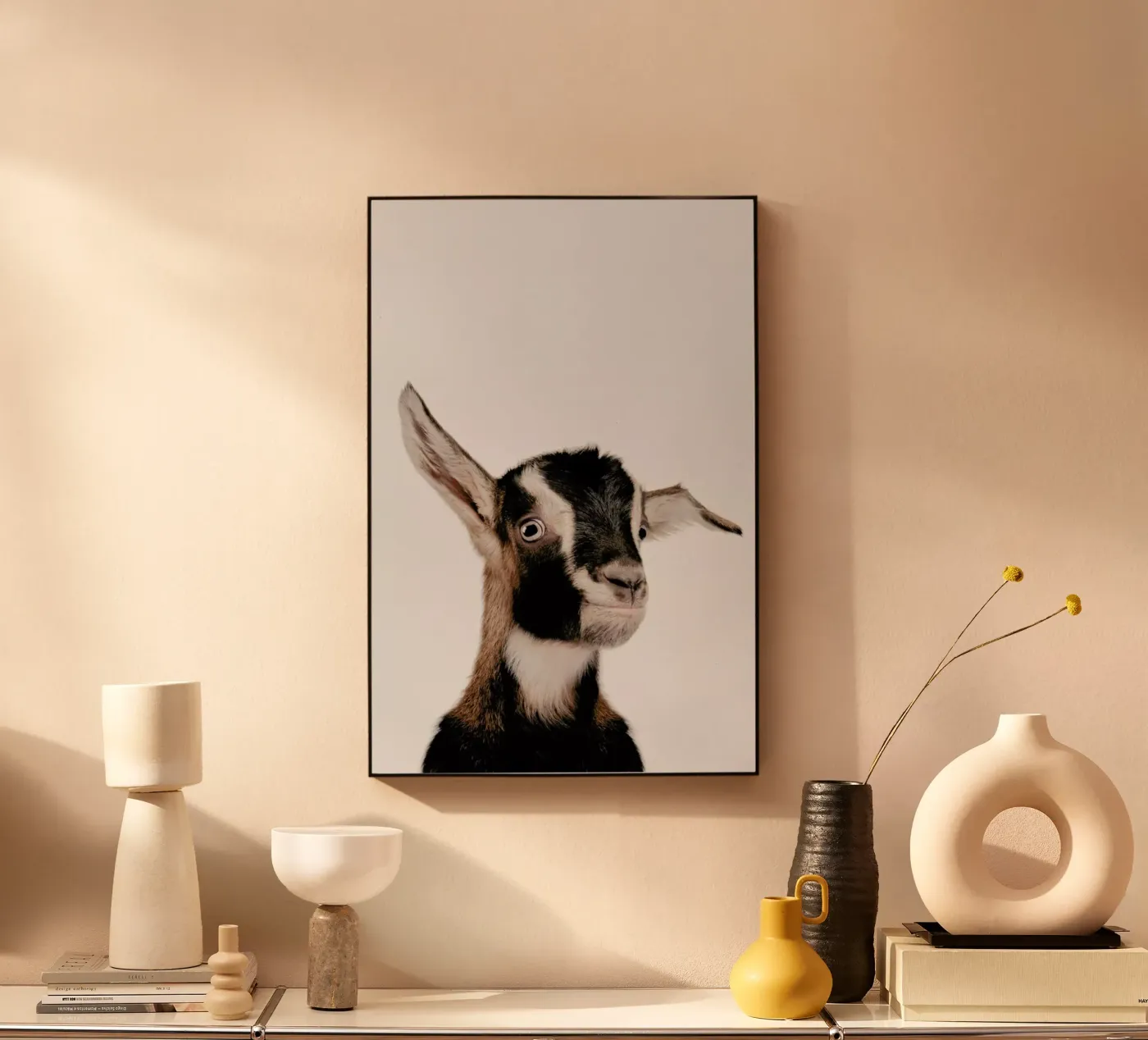 Goat acrylic glass by Paws & Claws