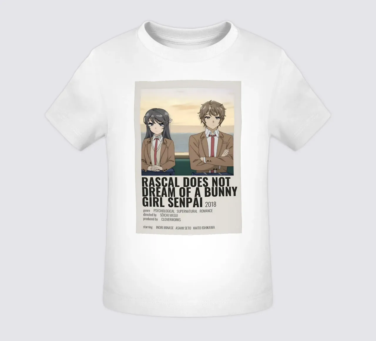 RASCAL DOES NOT DREAM OF A BUNNY GIRL SENPAI 2018 maglietta neonato da Totoya