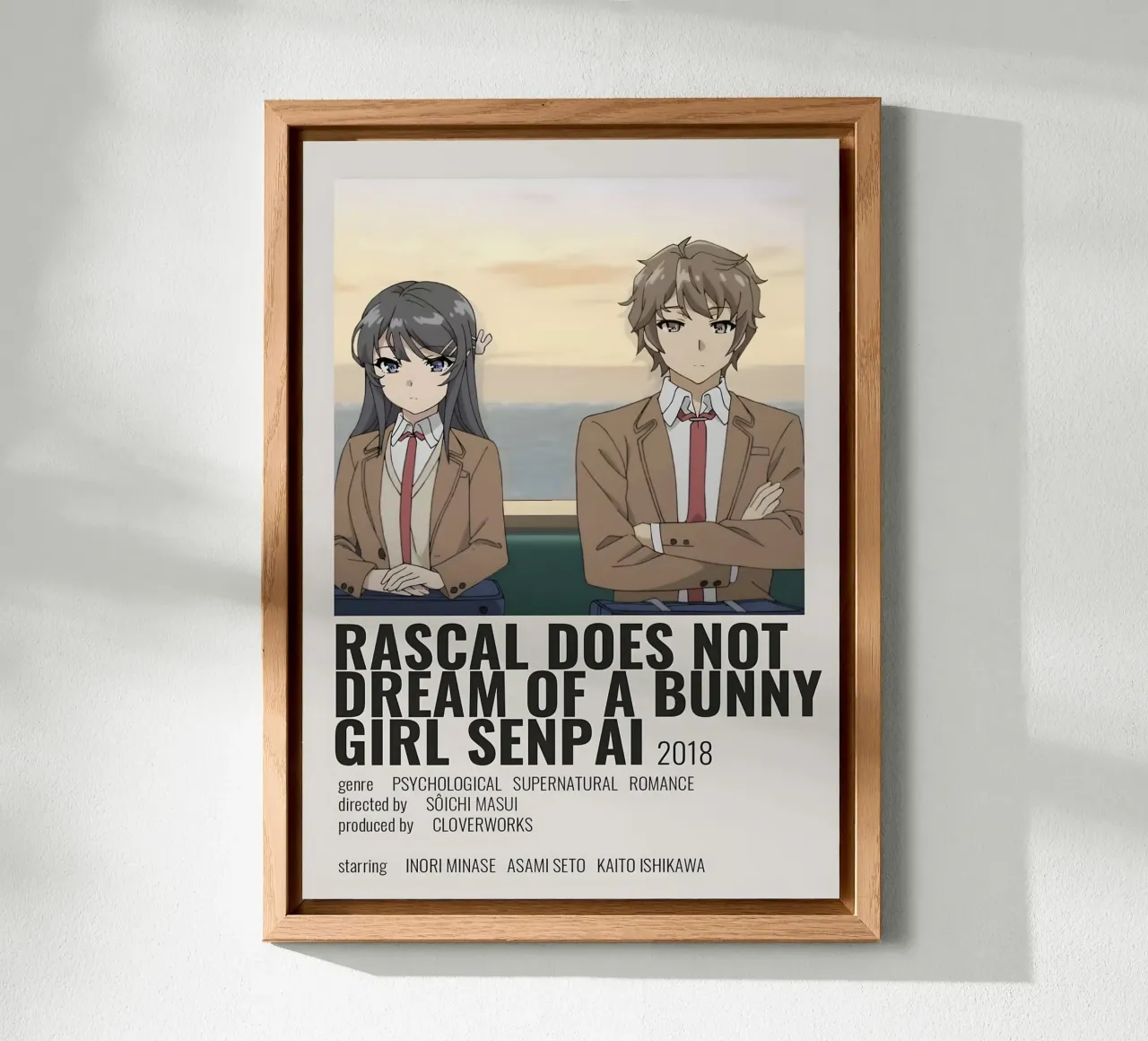 RASCAL DOES NOT DREAM OF A BUNNY GIRL SENPAI 2018 alluminio dibond da Totoya