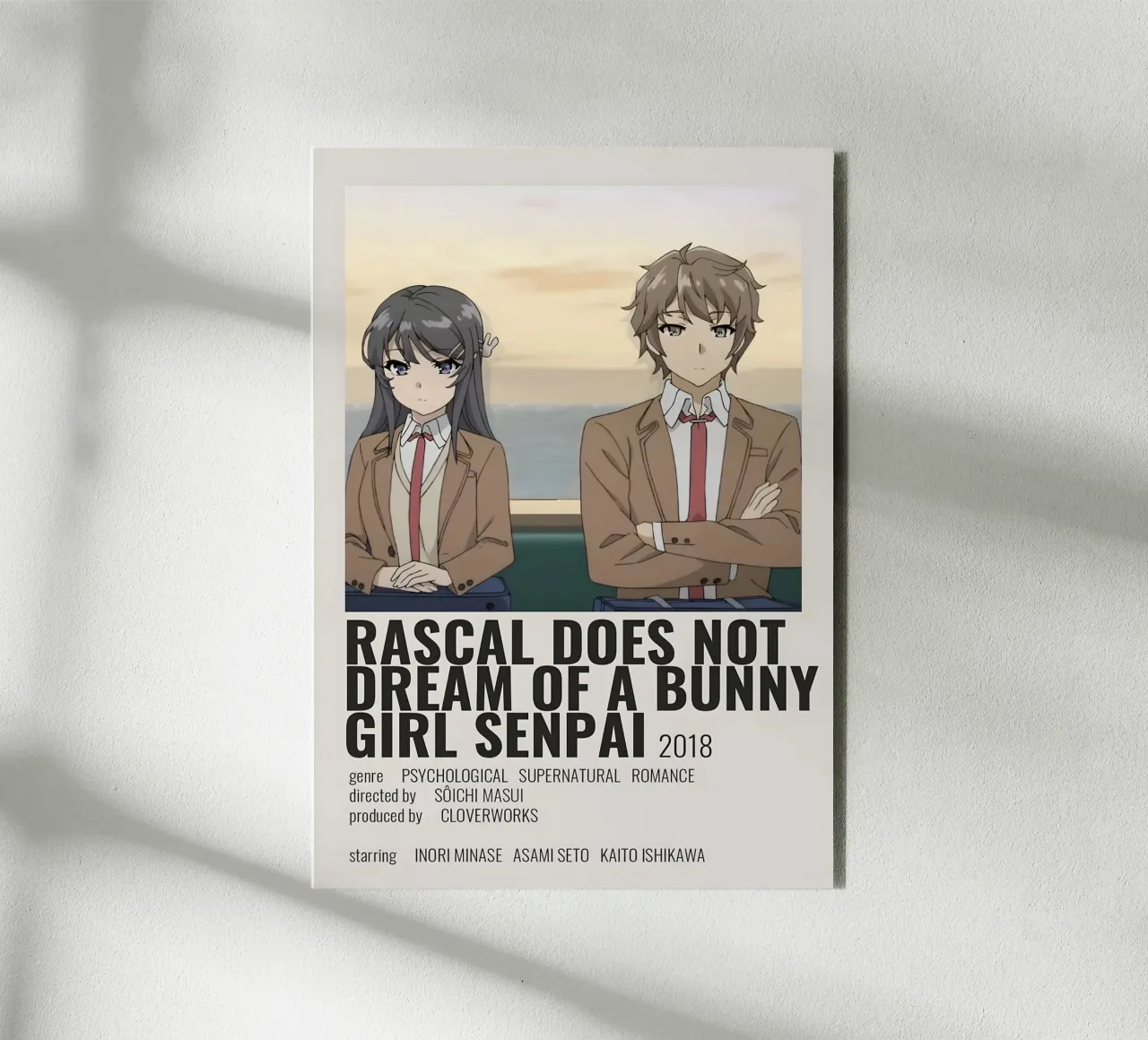 RASCAL DOES NOT DREAM OF A BUNNY GIRL SENPAI 2018 alluminio dibond da Totoya