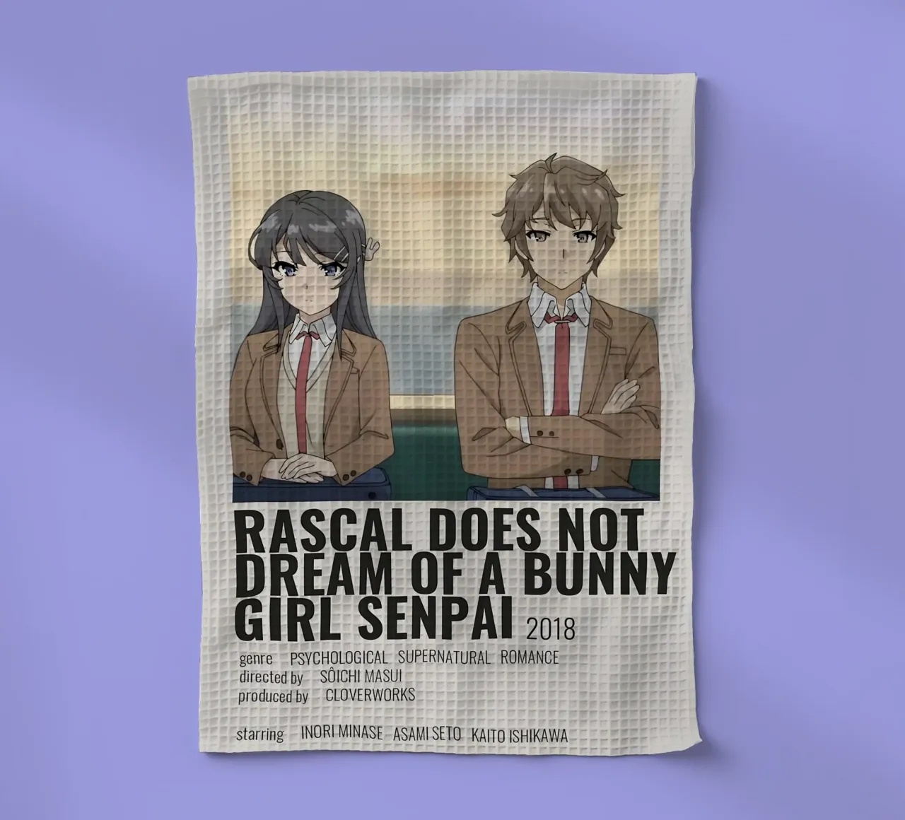 RASCAL DOES NOT DREAM OF A BUNNY GIRL SENPAI 2018 canovaccio da cucina da Totoya