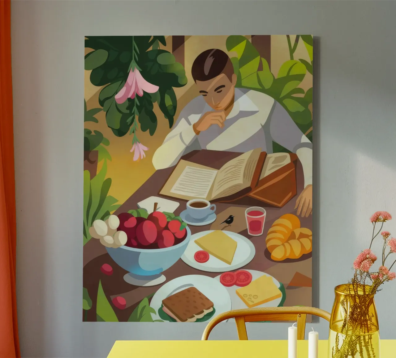Ontbijt Studiegeluk canvas met Baklijst van Fine Sanctuary