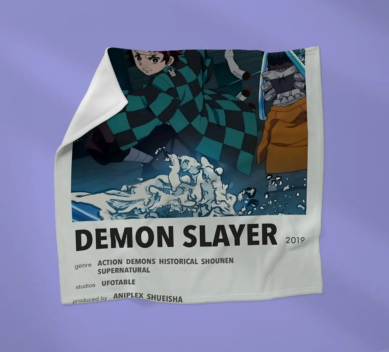 DEMON SLAYER  2019 fleece blanket by Totoya