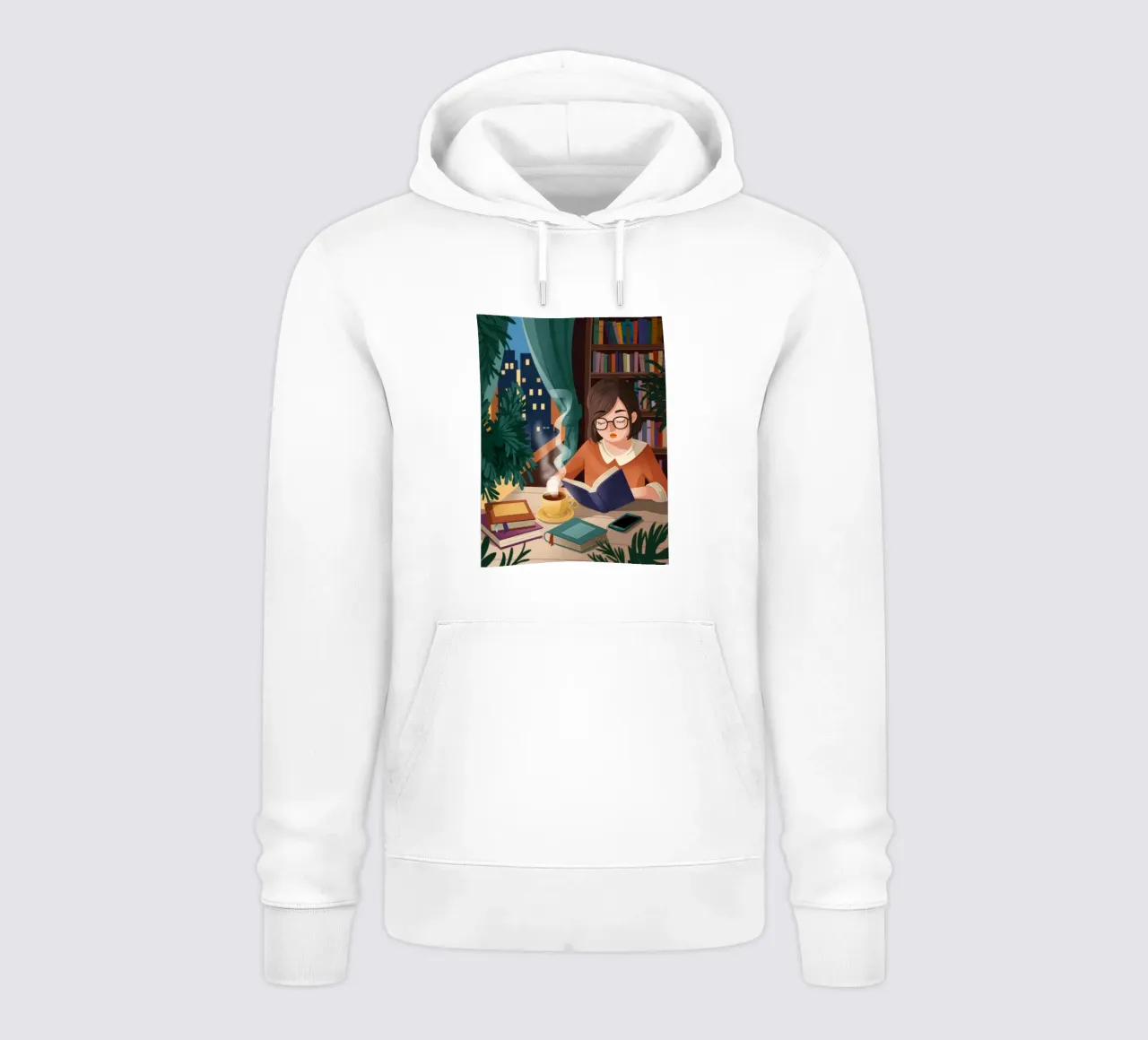 Ethereal Reading Sanctuary hoodie by Fine Sanctuary