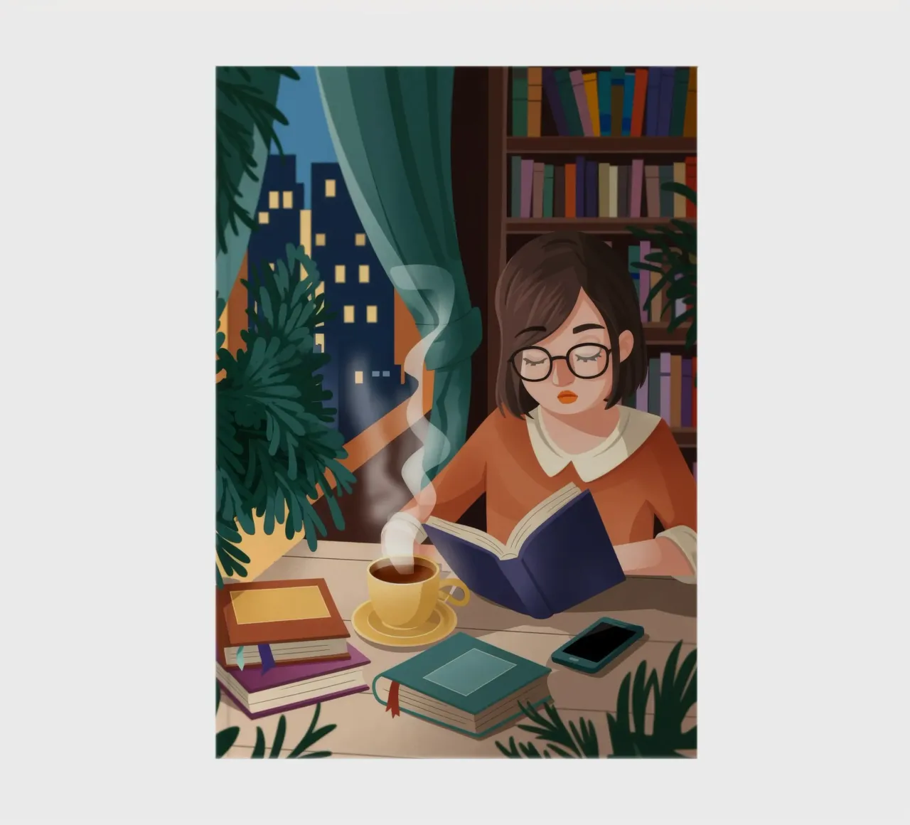 Ethereal Reading Sanctuary notebook by Fine Sanctuary