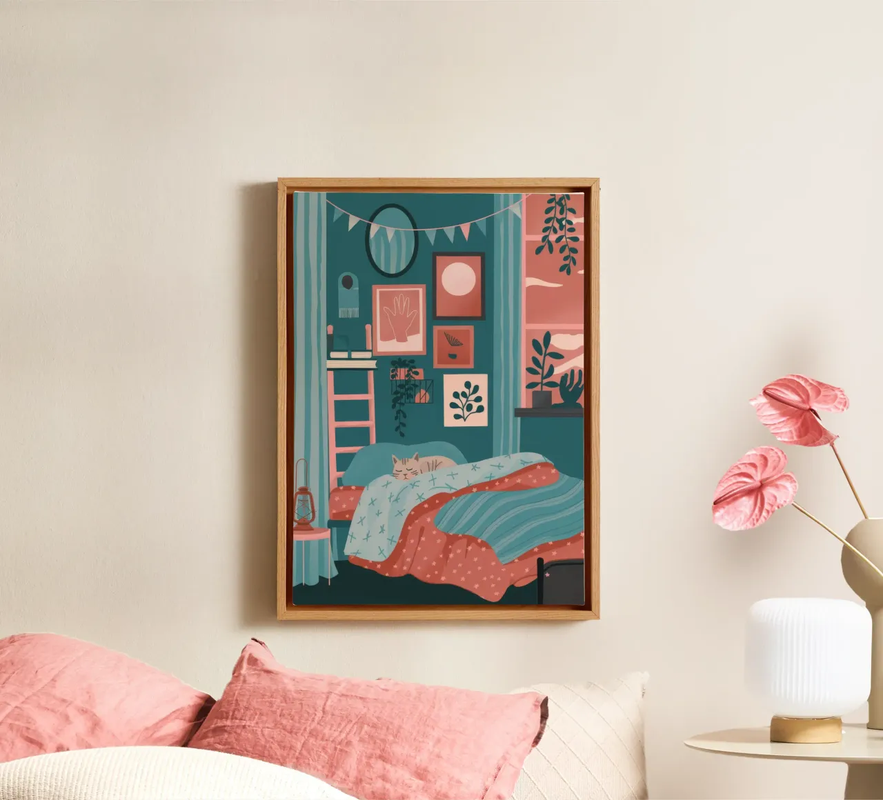 Camera da letto da sogno tela con Cornice a cassetta da Fine Sanctuary