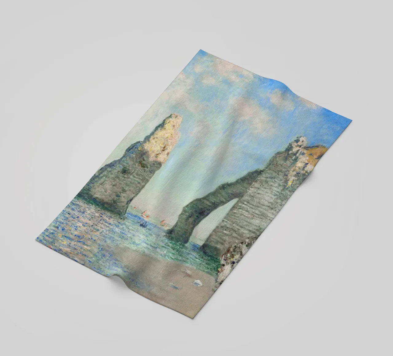Le scogliere di Étretat di Claude Monet (1885) telo mare da Venus Art