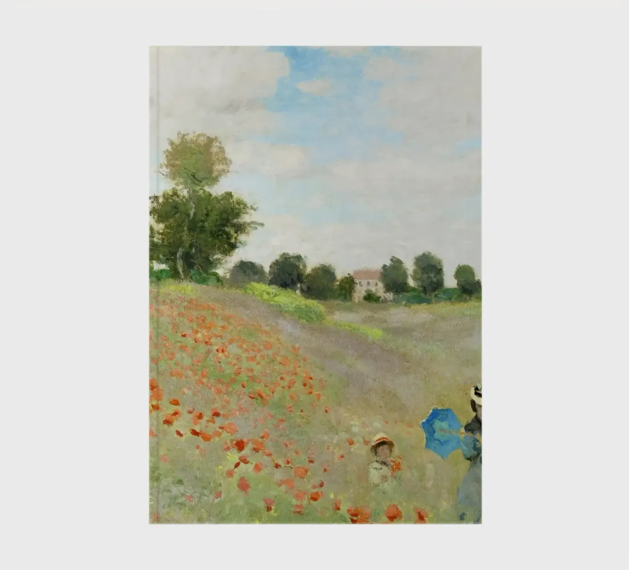 Claude Monet's The Poppy Field near Argenteuil (1873) notebook by Venus Art