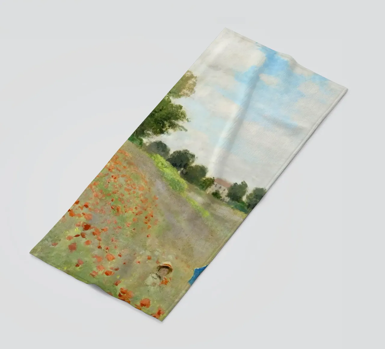 Claude Monet's The Poppy Field near Argenteuil (1873) telo mare da Venus Art