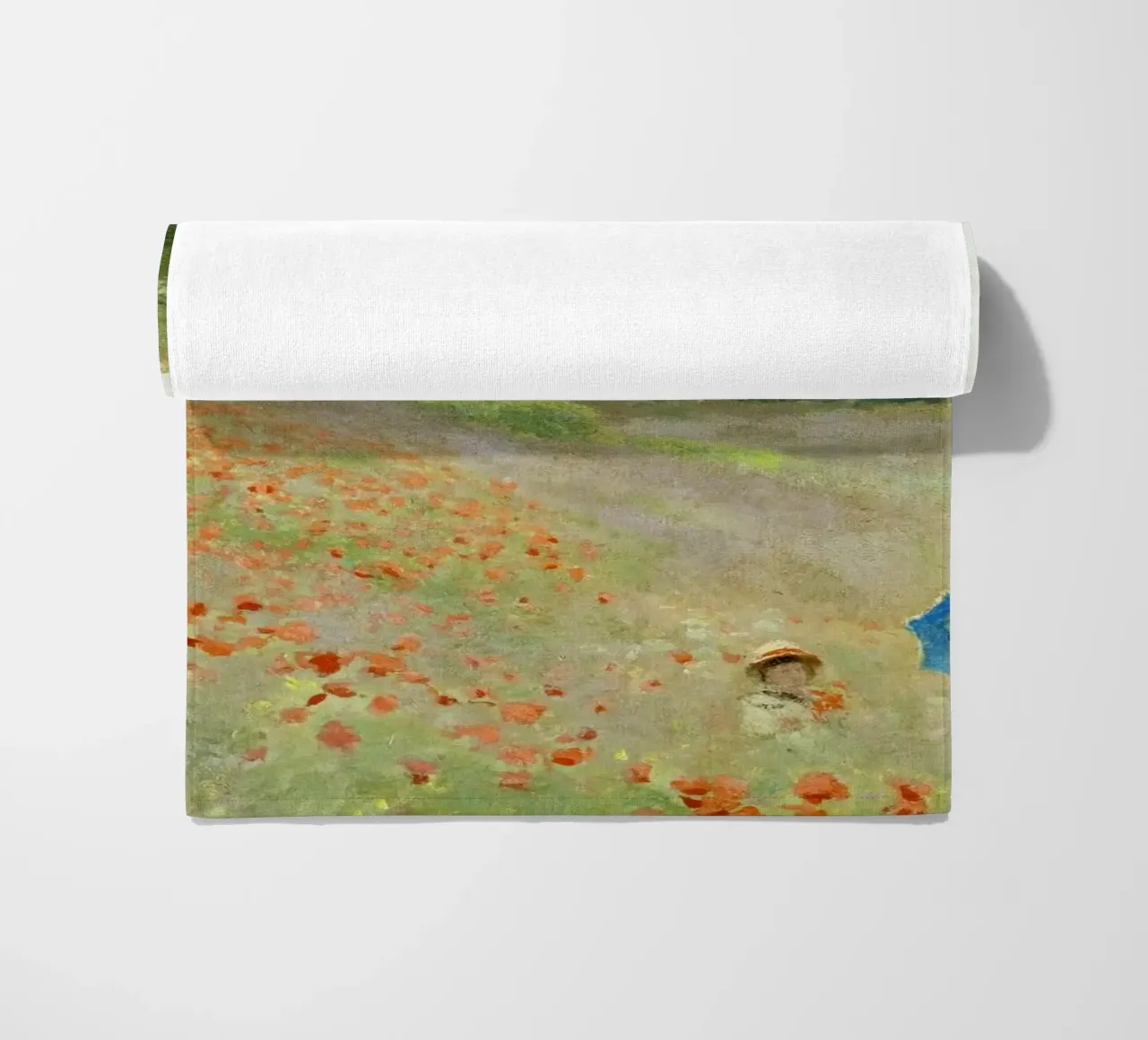 Claude Monet's The Poppy Field near Argenteuil (1873) telo mare da Venus Art