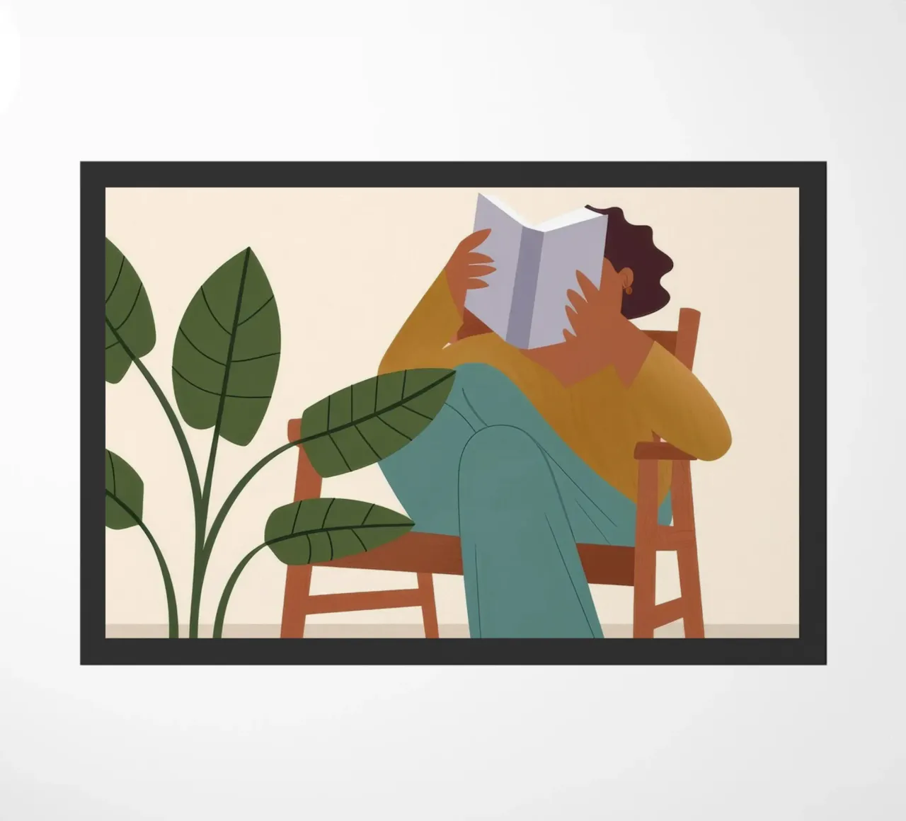 Serene Reading Corner doormat by Fine Sanctuary