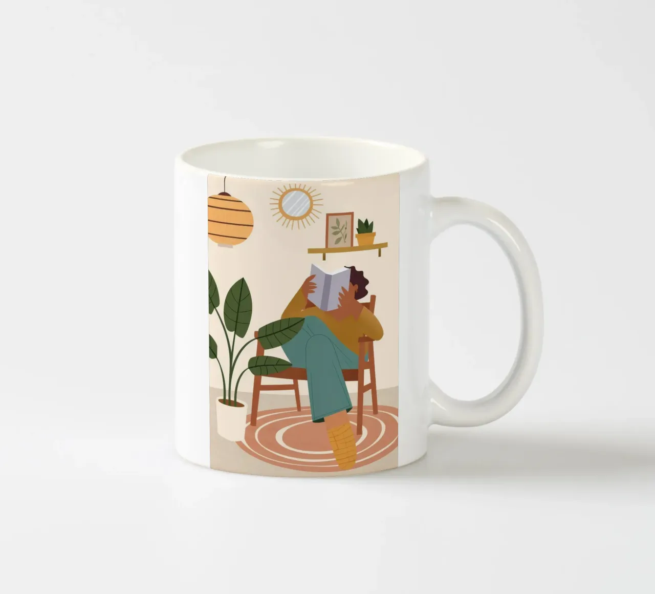 Angolo di lettura sereno tazza in ceramica da Fine Sanctuary