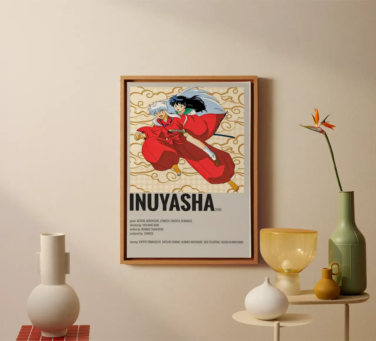 INUYASHA 2000 tela con Cornice a cassetta da Totoya