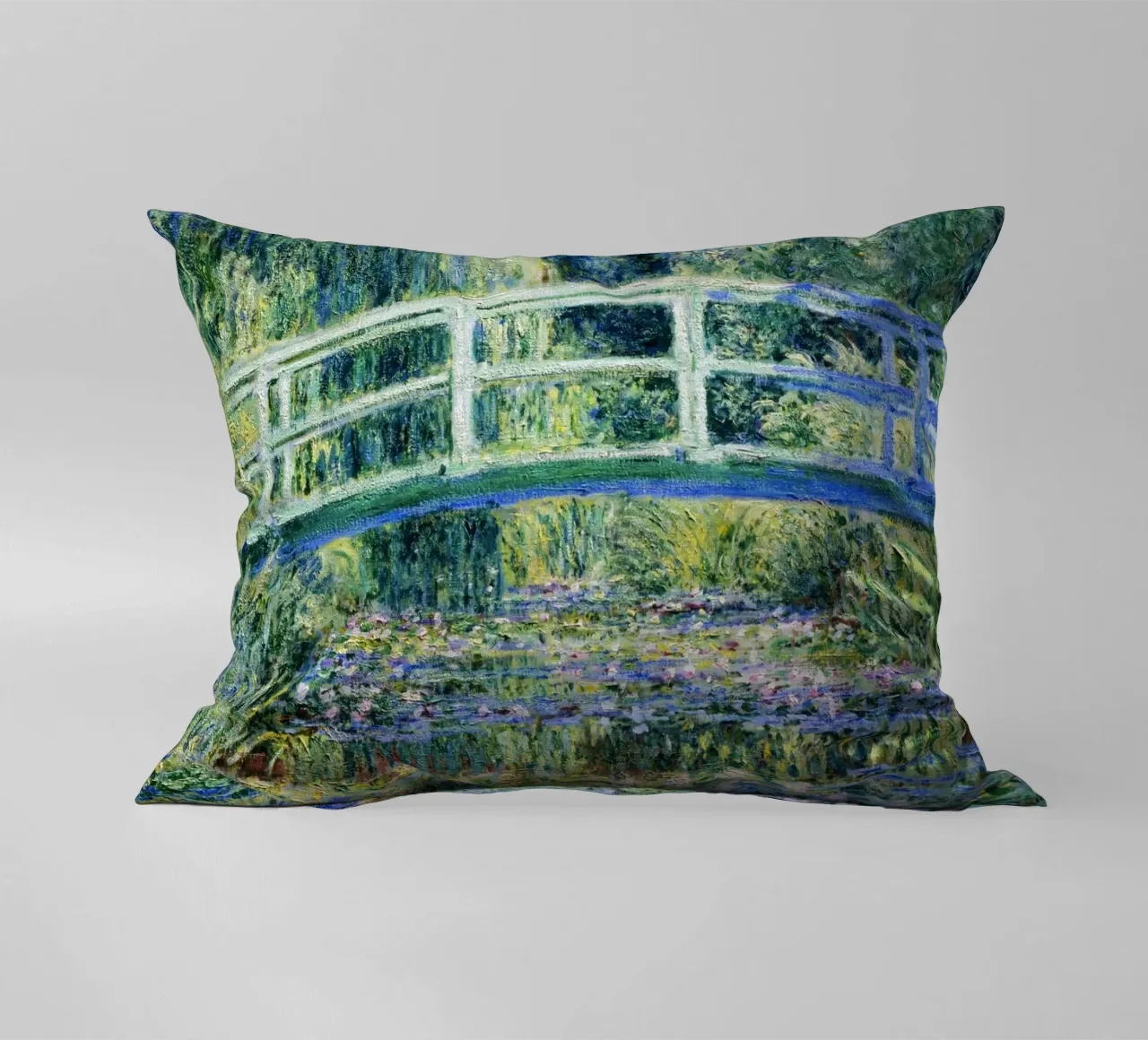 Ninfee e ponte giapponese di Claude Monet (1899) cuscino da Venus Art