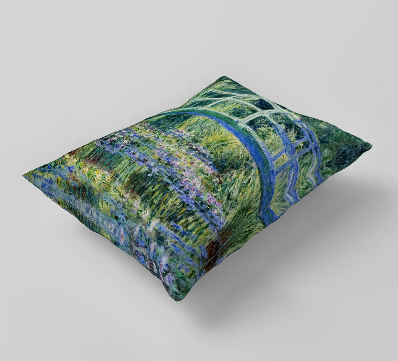 Ninfee e ponte giapponese di Claude Monet (1899) cuscino da Venus Art