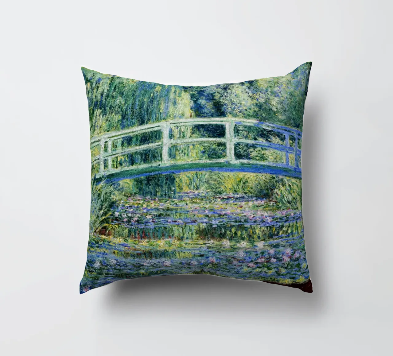Ninfee e ponte giapponese di Claude Monet (1899) cuscino da Venus Art
