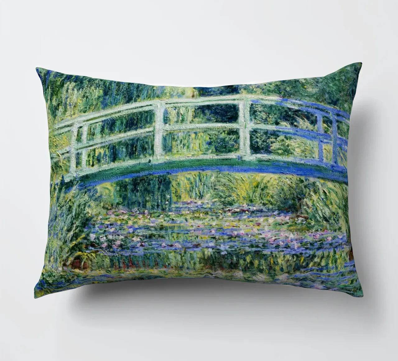 Ninfee e ponte giapponese di Claude Monet (1899) cuscino da Venus Art