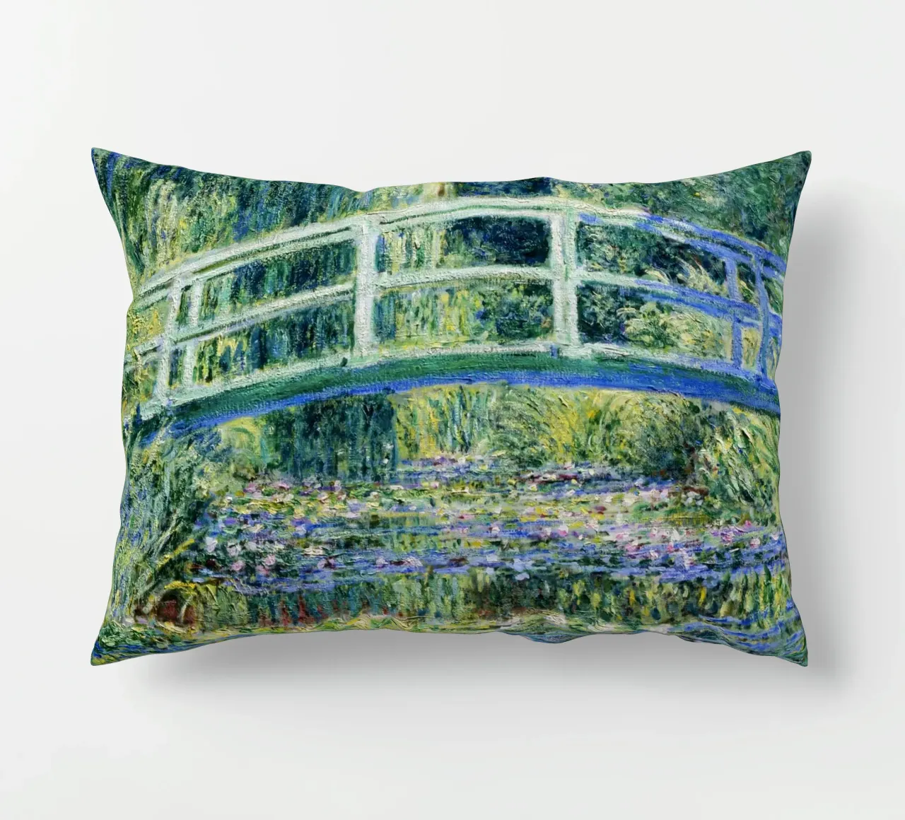 Ninfee e ponte giapponese di Claude Monet (1899) cuscino da Venus Art