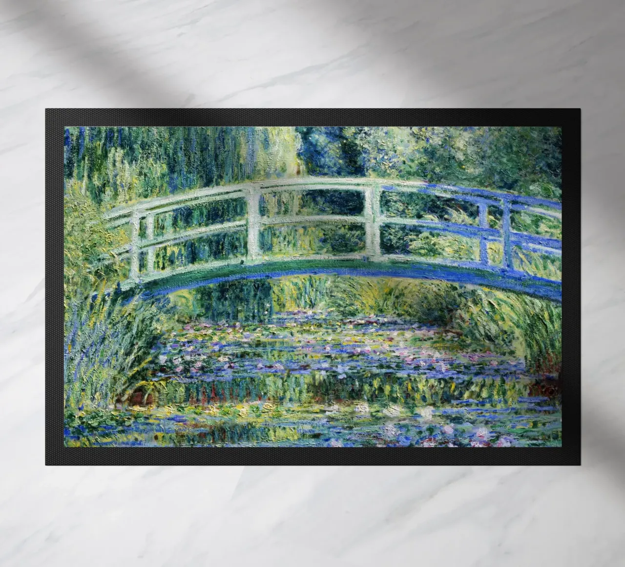 Ninfee e ponte giapponese di Claude Monet (1899) zerbino da Venus Art