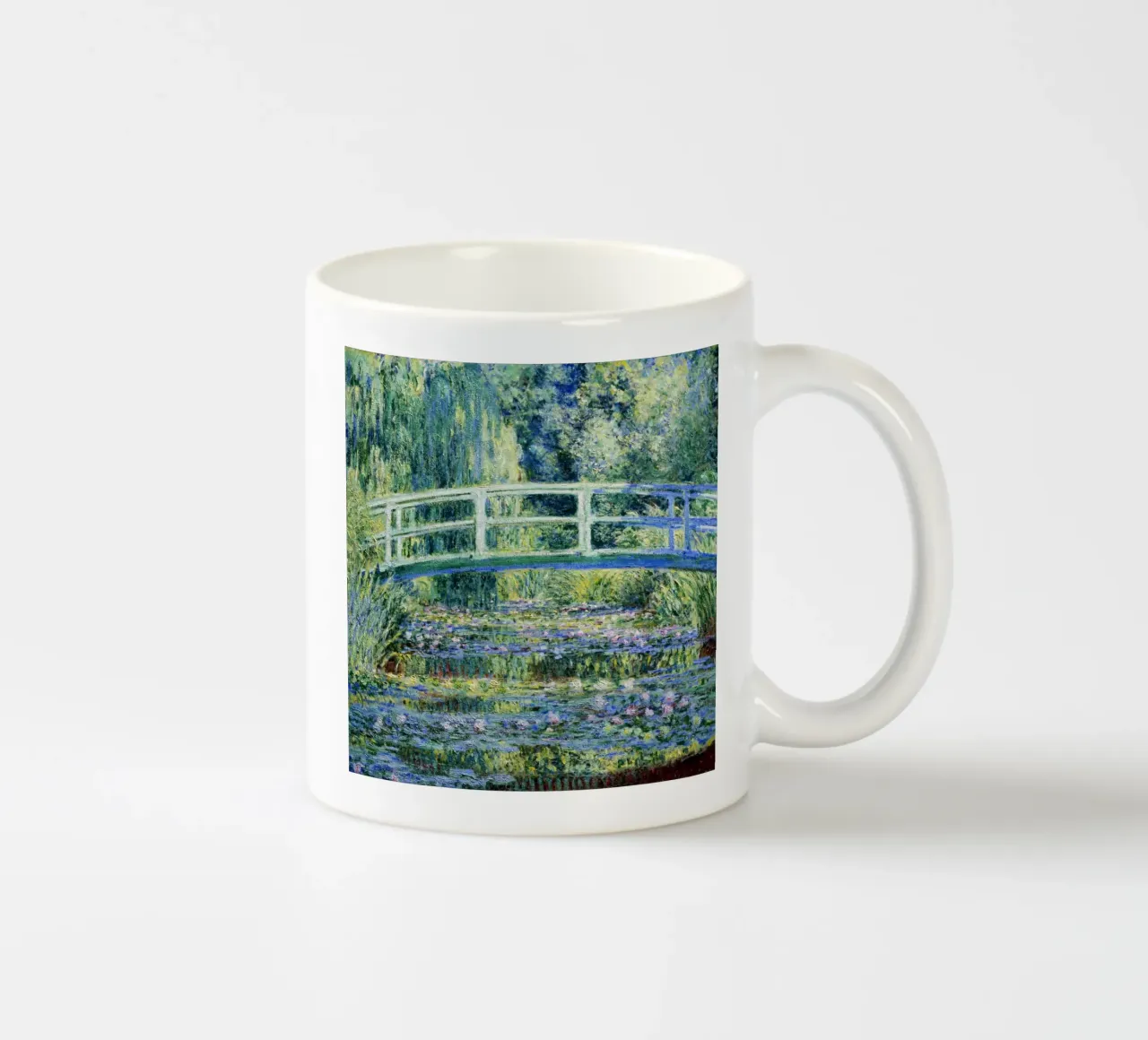 Ninfee e ponte giapponese di Claude Monet (1899) tazza in ceramica da Venus Art