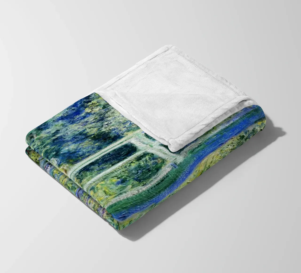 Ninfee e ponte giapponese di Claude Monet (1899) coperta in pile da Venus Art