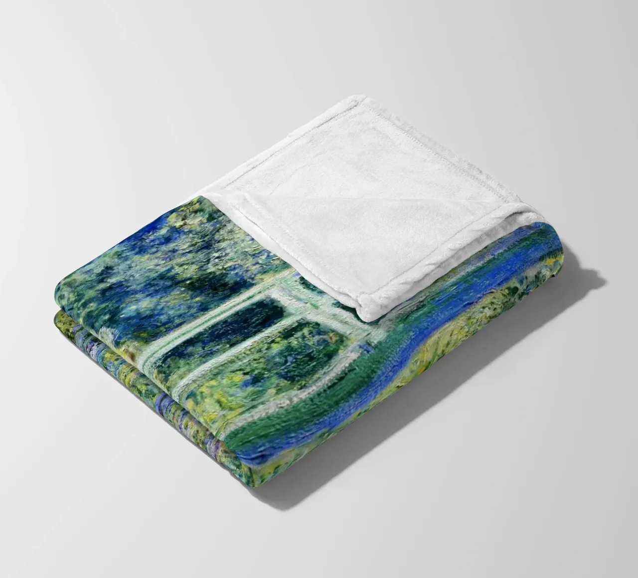 Ninfee e ponte giapponese di Claude Monet (1899) coperta in pile da Venus Art