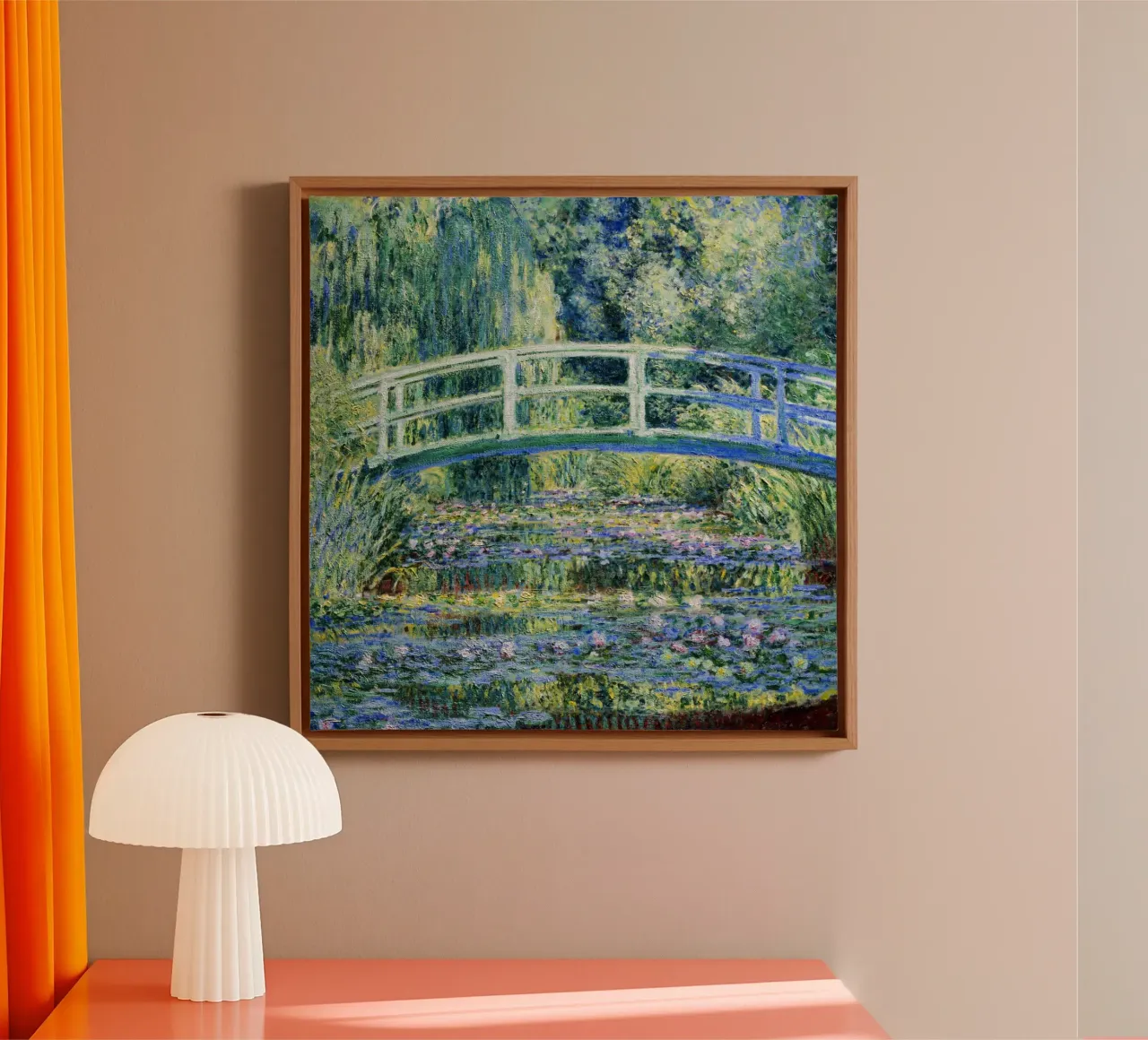 Ninfee e ponte giapponese di Claude Monet (1899) tela da Venus Art