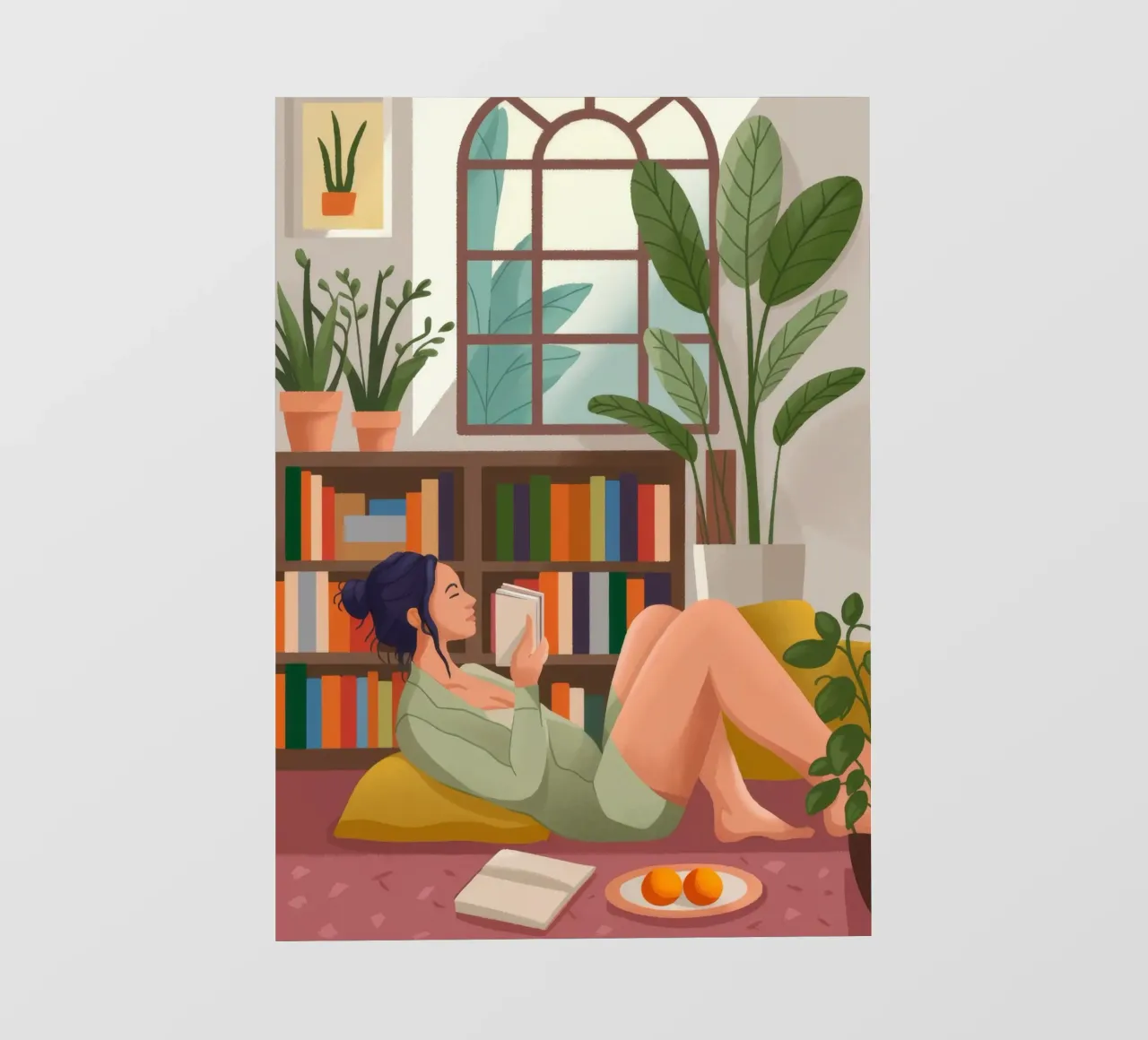 Tranquil Library Retreat photo wallpaper by Fine Sanctuary