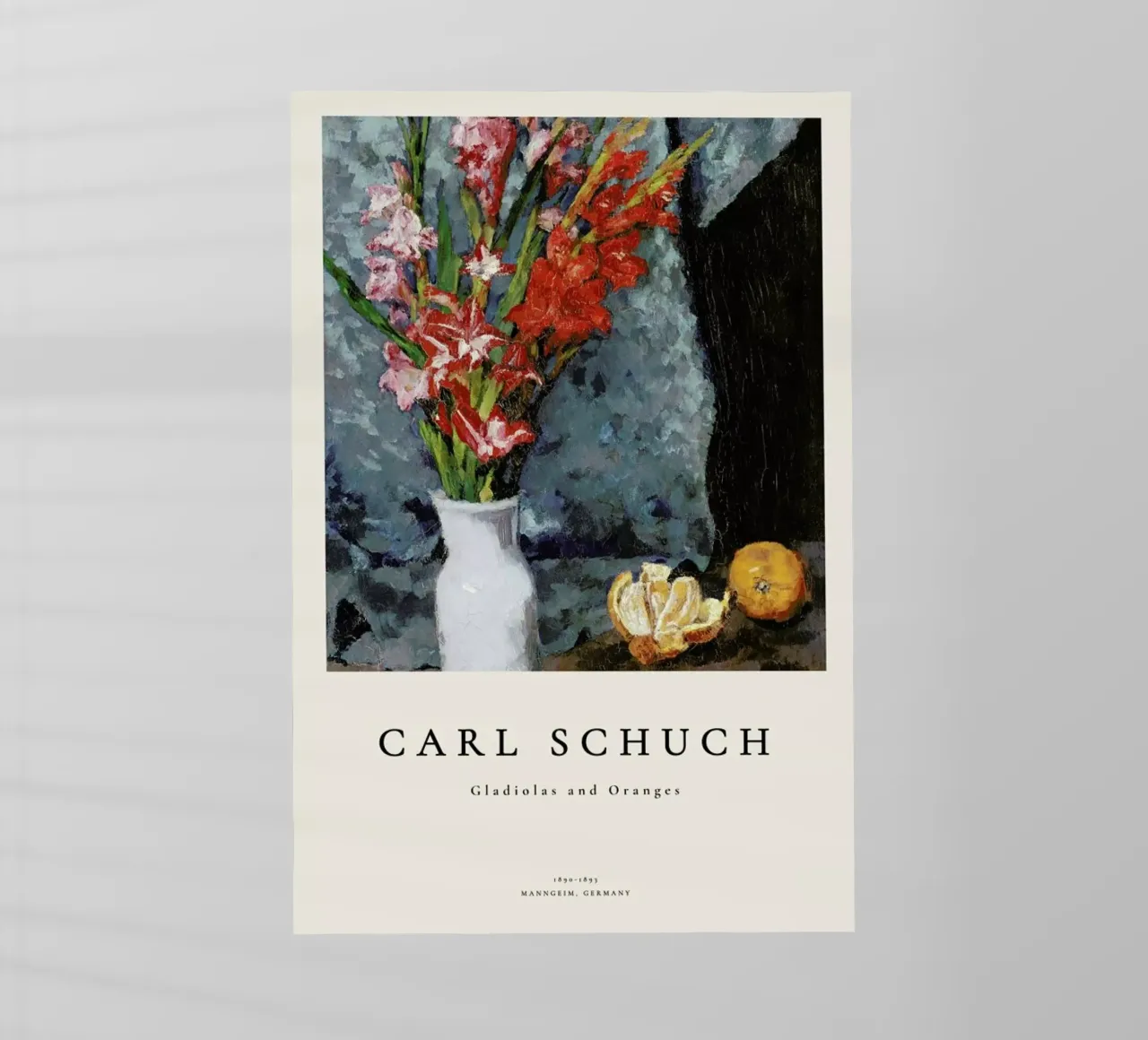 Schuch - Gladiolas and Oranges pellicola backlit da ARTOTHEK