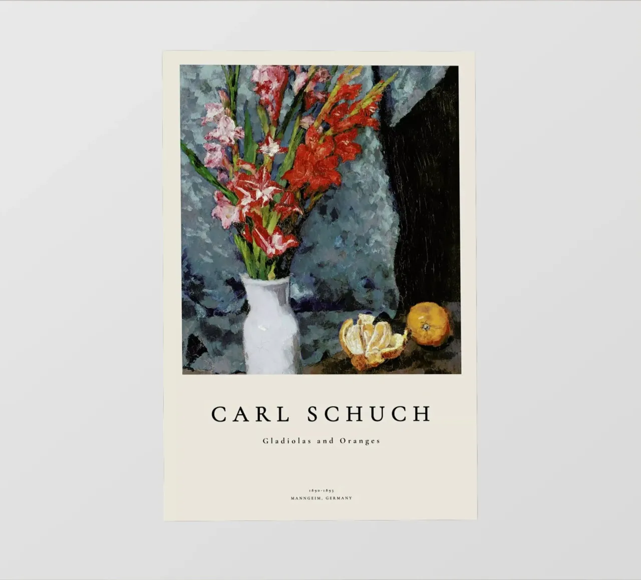 Schuch - Gladiolas and Oranges pellicola backlit da ARTOTHEK