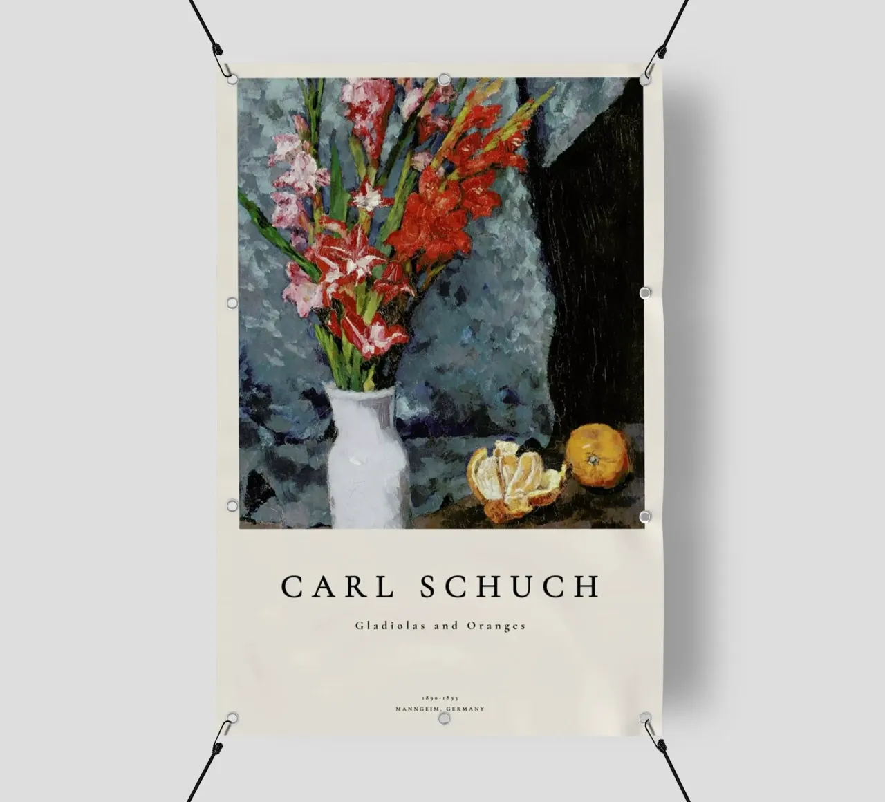 Schuch - Gladiolas and Oranges telo in pvc da ARTOTHEK