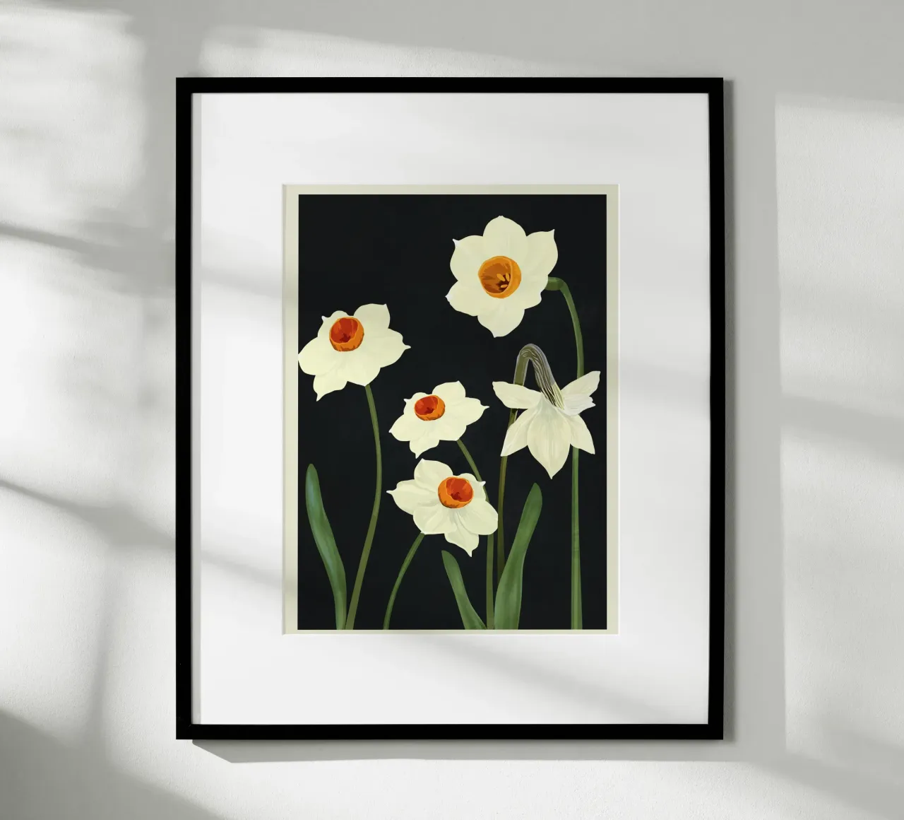 Beautiful Summer flowers I poster con telaio in legno da Nadjaa