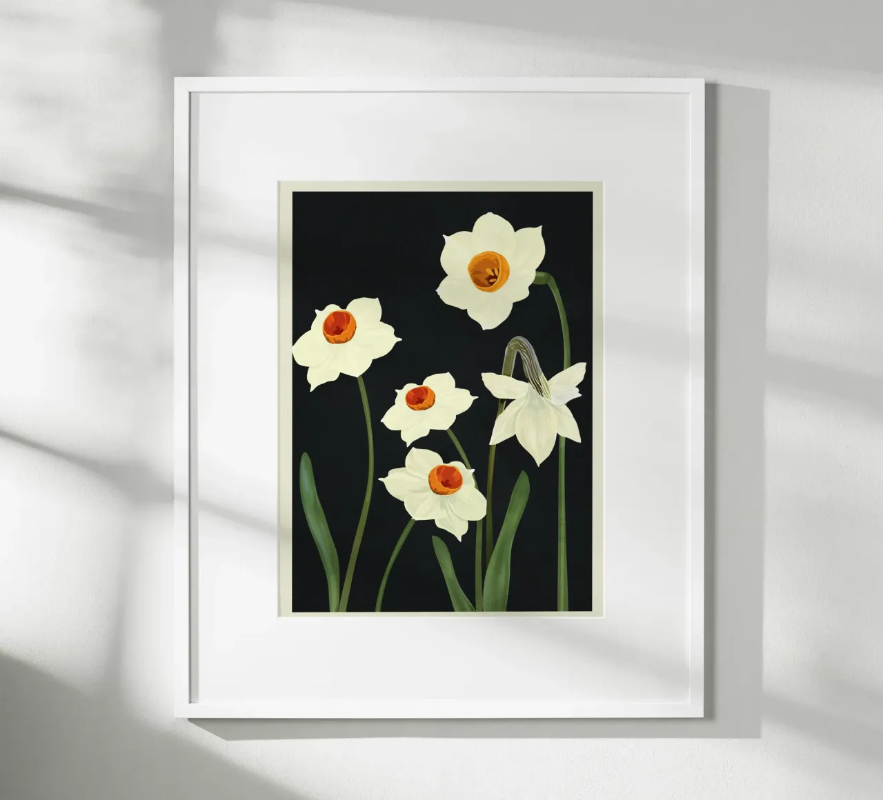 Beautiful Summer flowers I poster con telaio in legno da Nadjaa