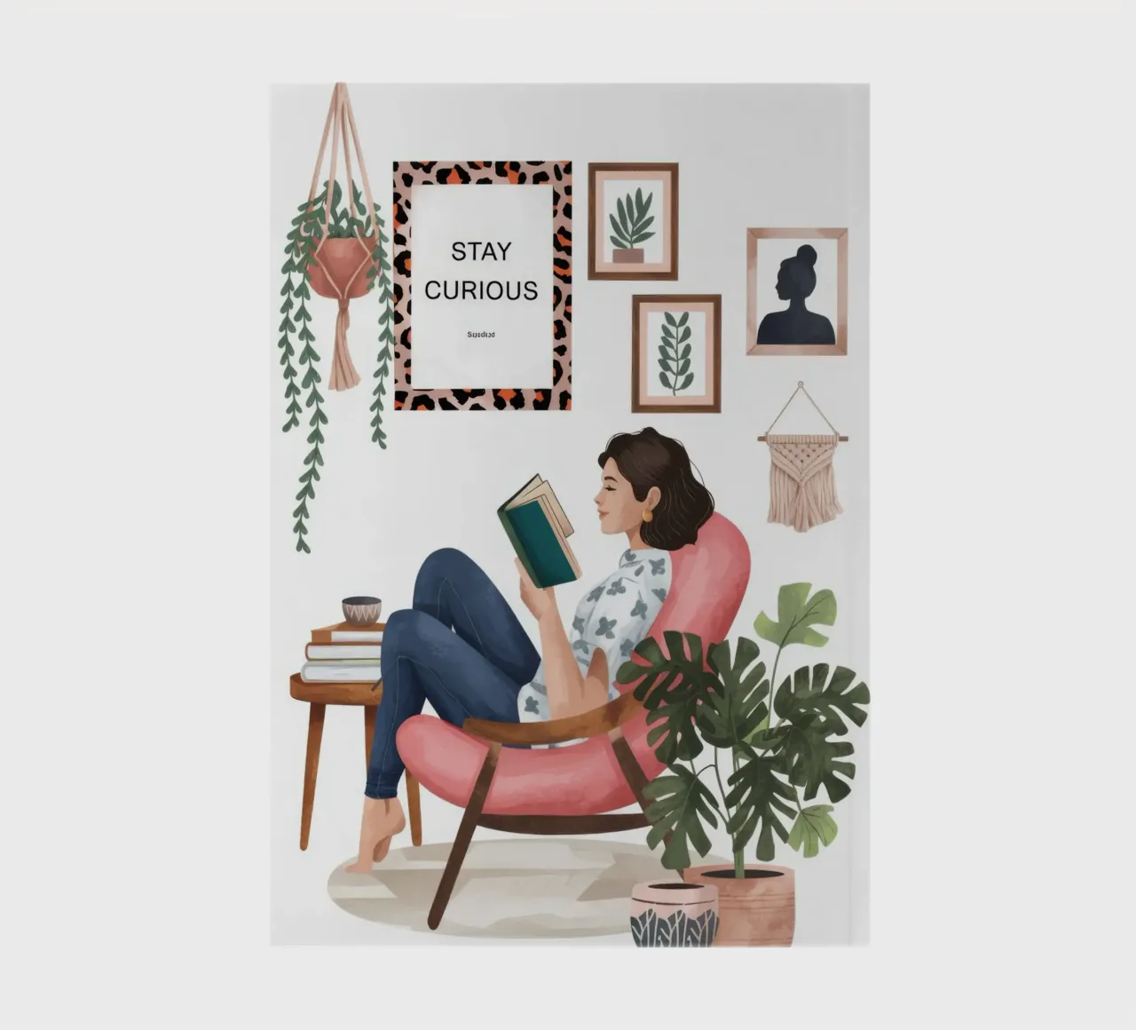 Curious Study Nook notebook by Fine Sanctuary