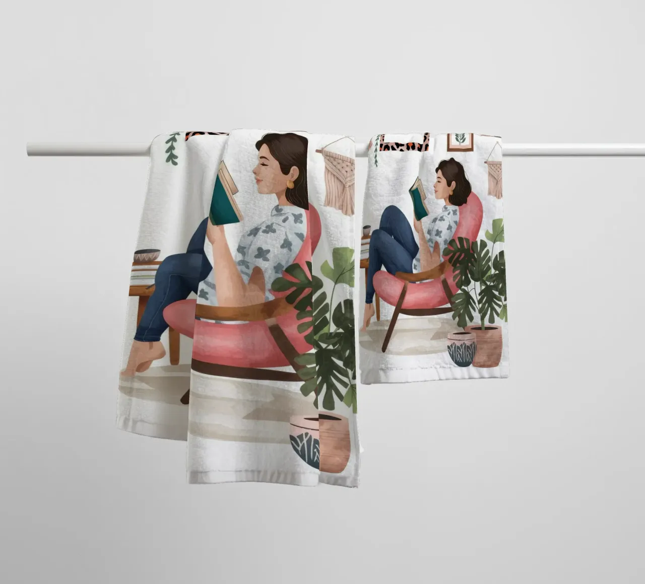Angolo di studio curioso asciugamano da bagno da Fine Sanctuary