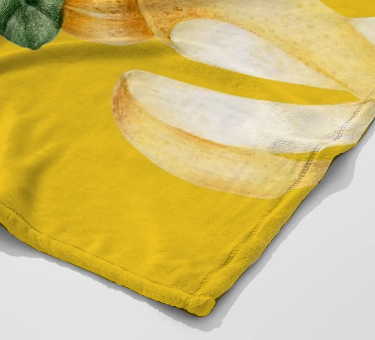 Lemons on Yellow Background – Fresh & Juicy Pattern fleece blanket by Stilrausch