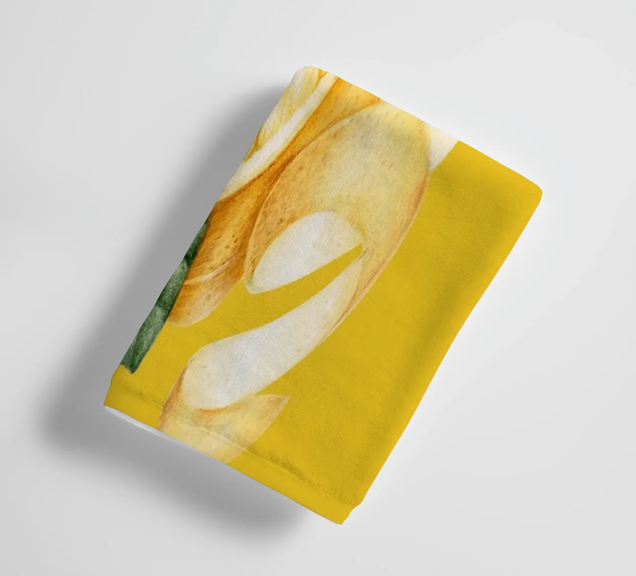 Limoni su sfondo giallo - Motivo fresco e succoso asciugamano da bagno da Stilrausch