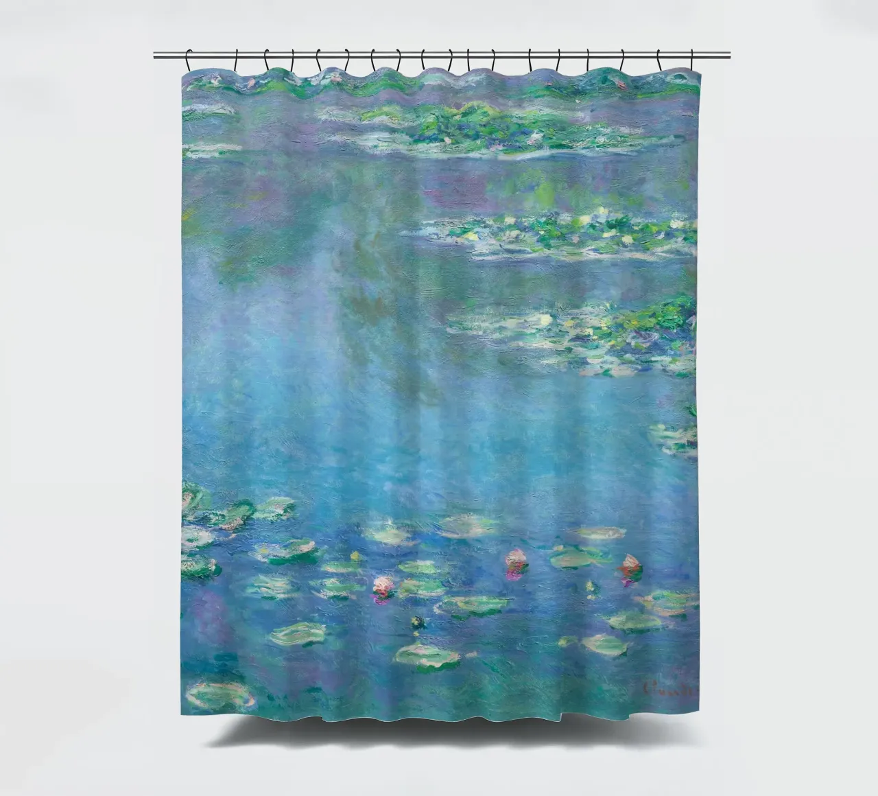 Ninfee (1840-1926) di Claude Monet tenda da doccia da Venus Art