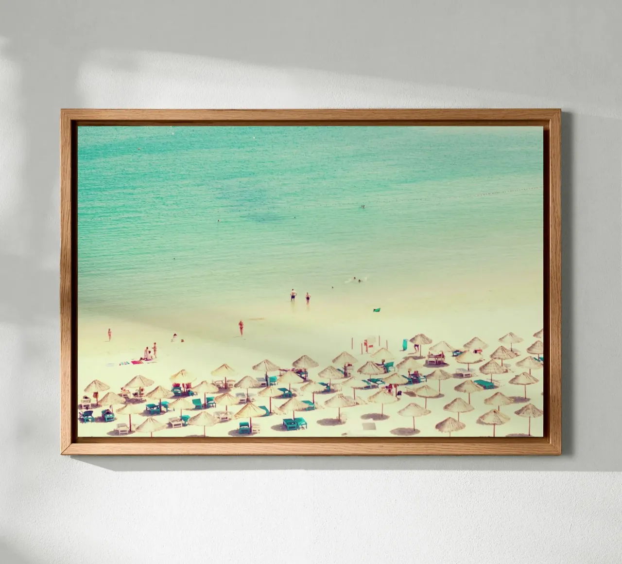 beach life tela con Cornice a cassetta da Ingrid Beddoes