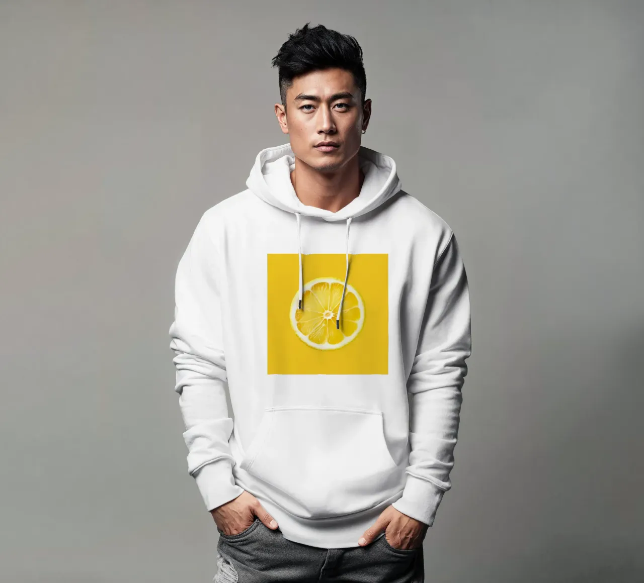 Fetta di limone fresco - Accento succoso di agrumi felpa con cappuccio da Stilrausch