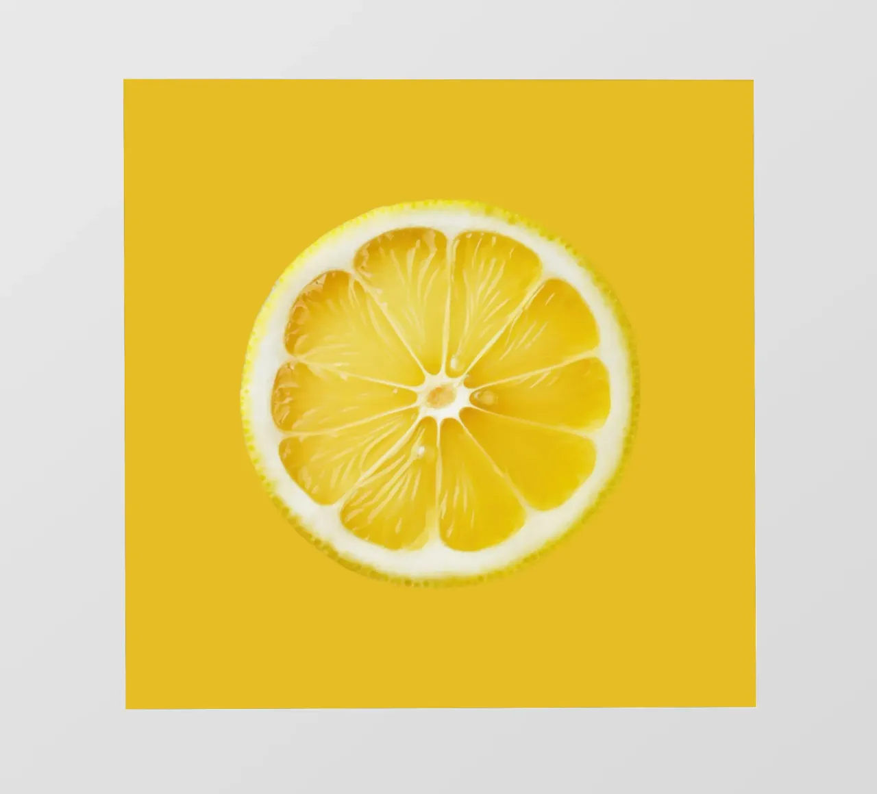 Fetta di limone fresco - Accento succoso di agrumi pellicola backlit da Stilrausch