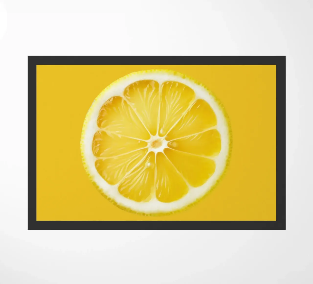Fetta di limone fresco - Accento succoso di agrumi zerbino da Stilrausch