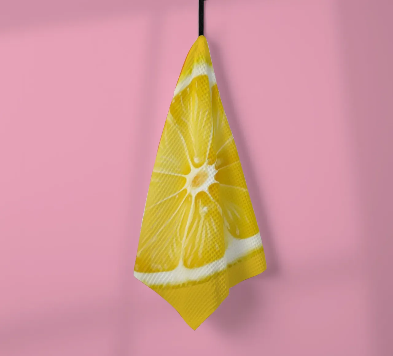 Fetta di limone fresco - Accento succoso di agrumi canovaccio da cucina da Stilrausch